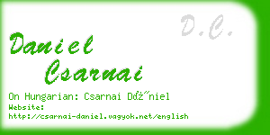 daniel csarnai business card
